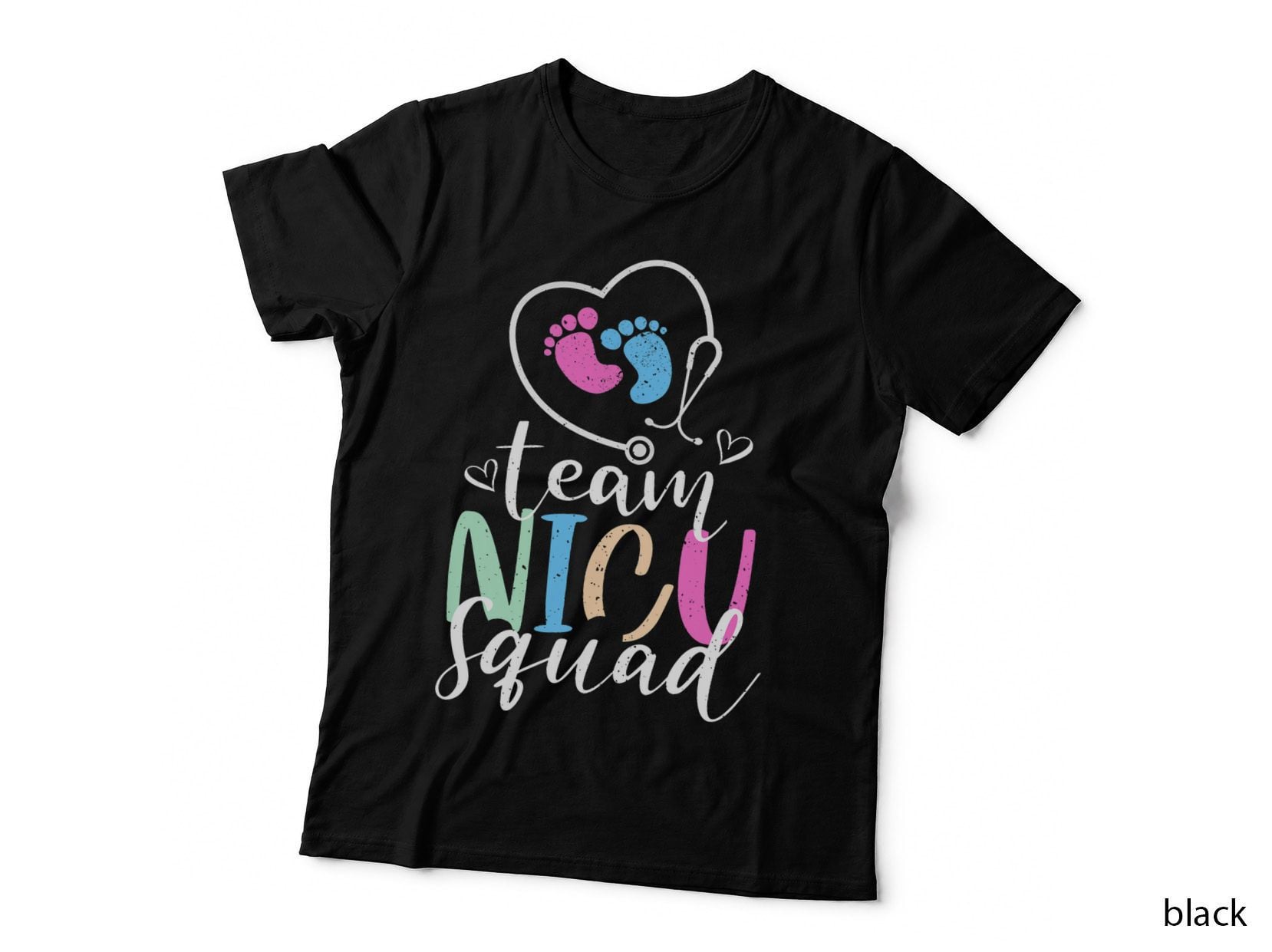 Neonatal NICU Nurse Team Tiny Humans RN Nursing Newborn T-Shirt