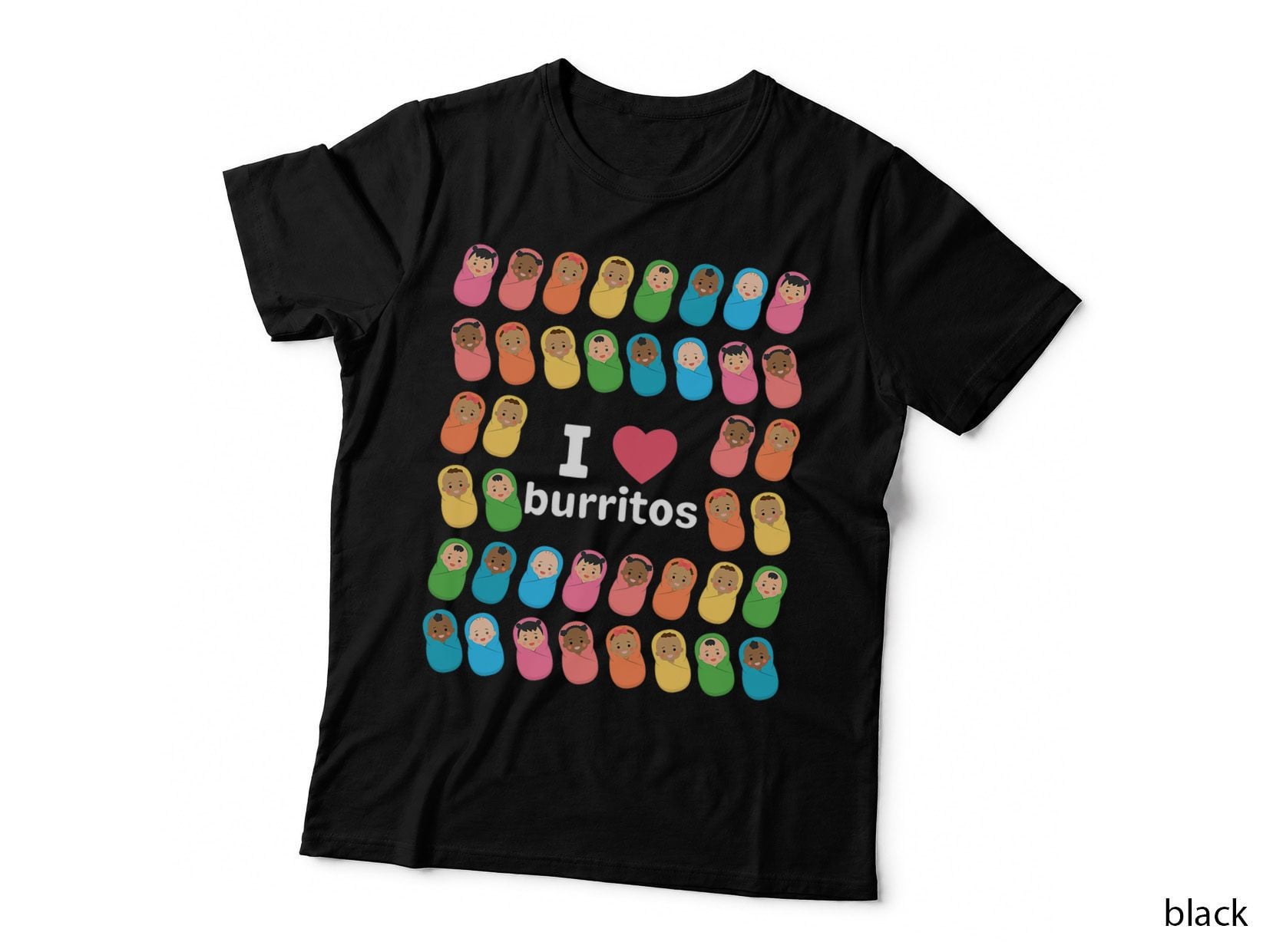 Nicu Nurse I Love Burritos Infant Care Specialist Newborn T-Shirt
