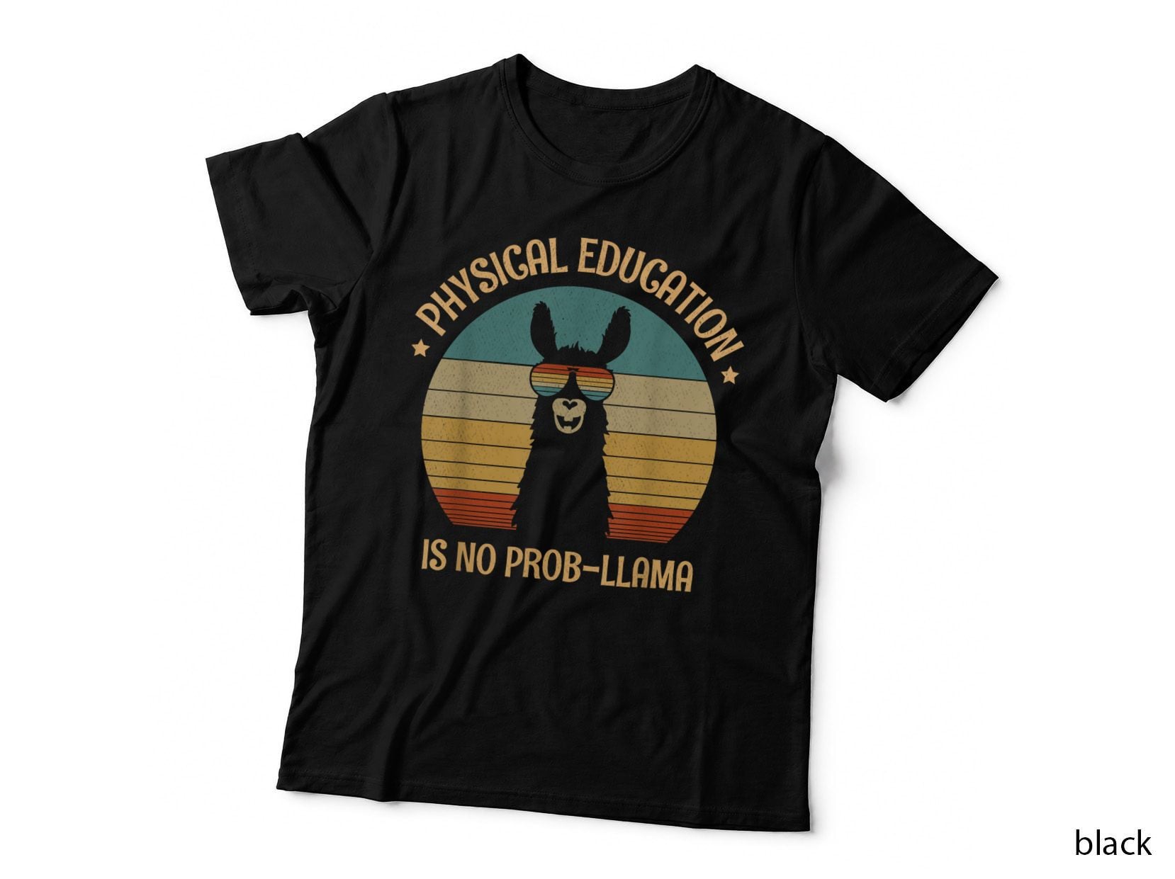 Physical Education Is No Prob-Llama Funny PE Teacher T-Shirt
