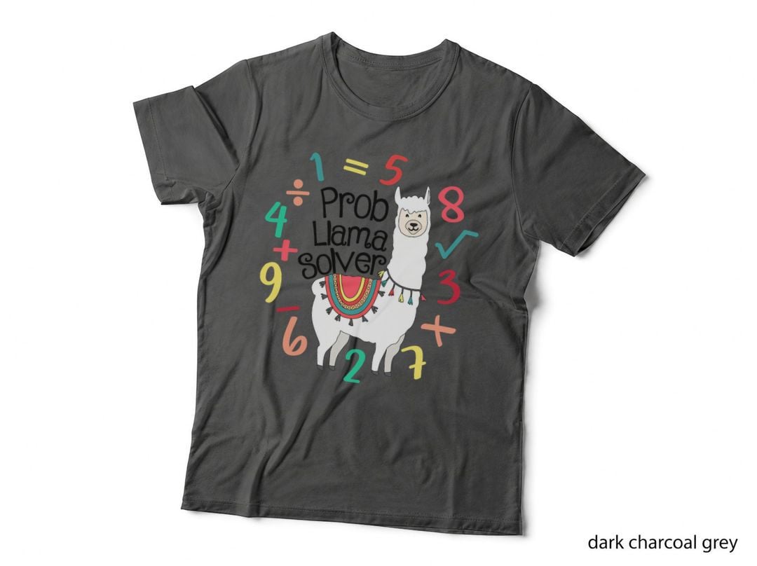 Prob Llama Solver Funny Llama Math Teacher Gifts T-Shirt
