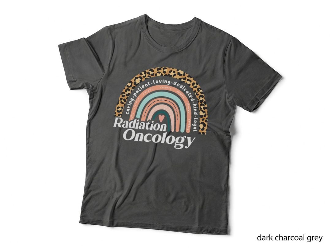 Radiation Oncology Nurse Rainbow Radiation Therapist Team T-Shirt