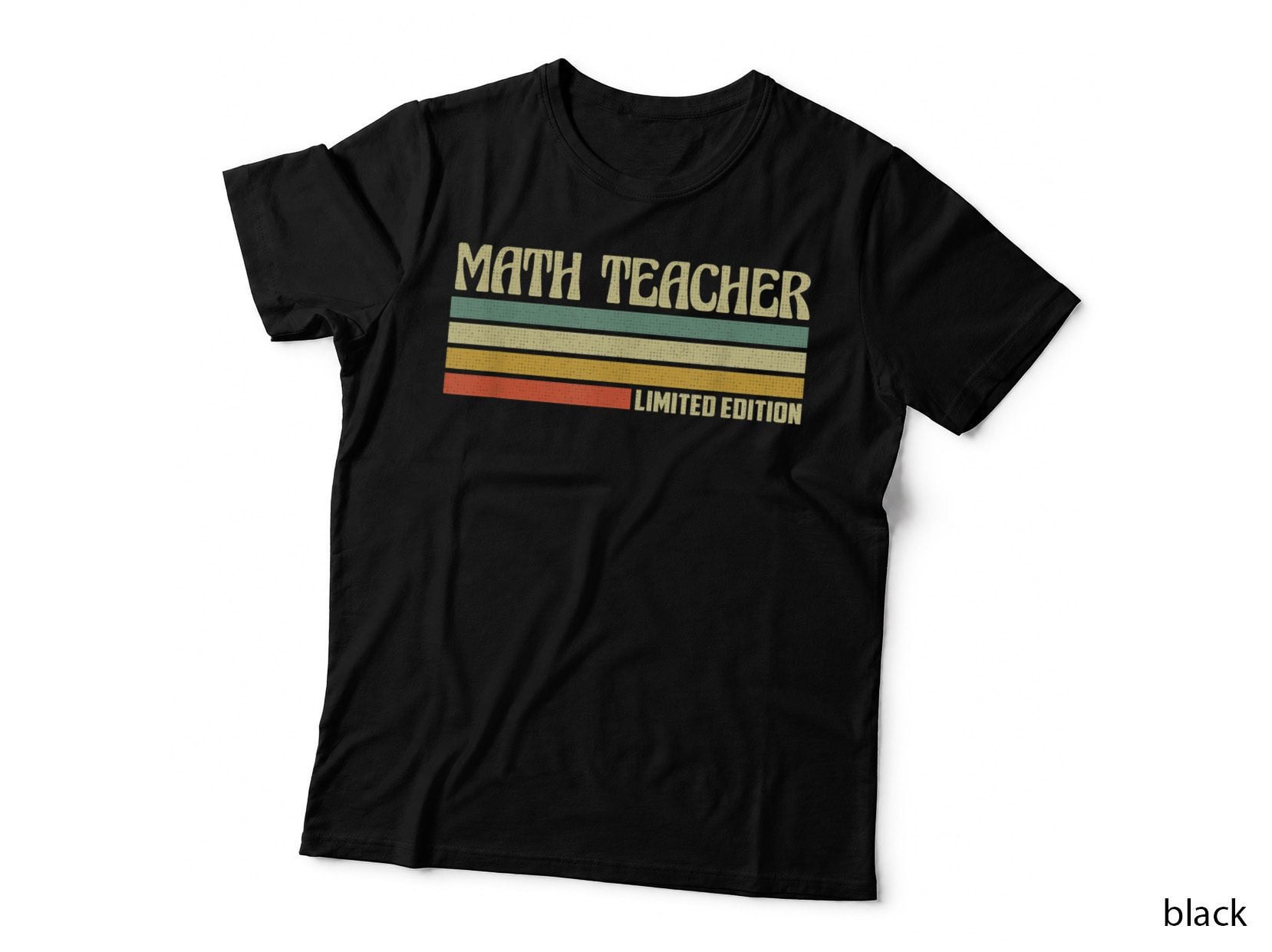 Retro Math Teacher Profession Job Title Co Worker Idea T-Shirt