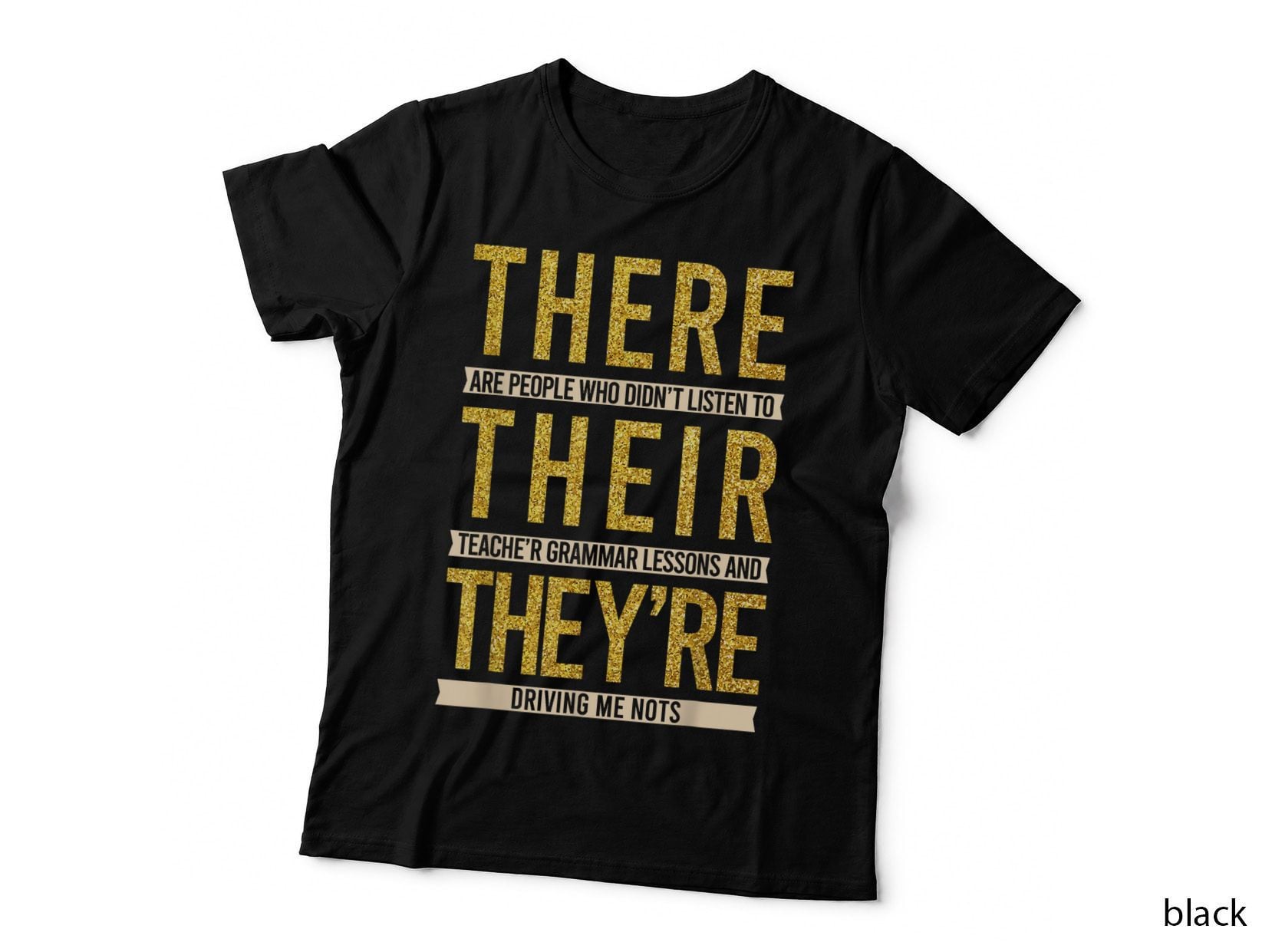 Their There They're English Teacher Grammar Police T-Shirt