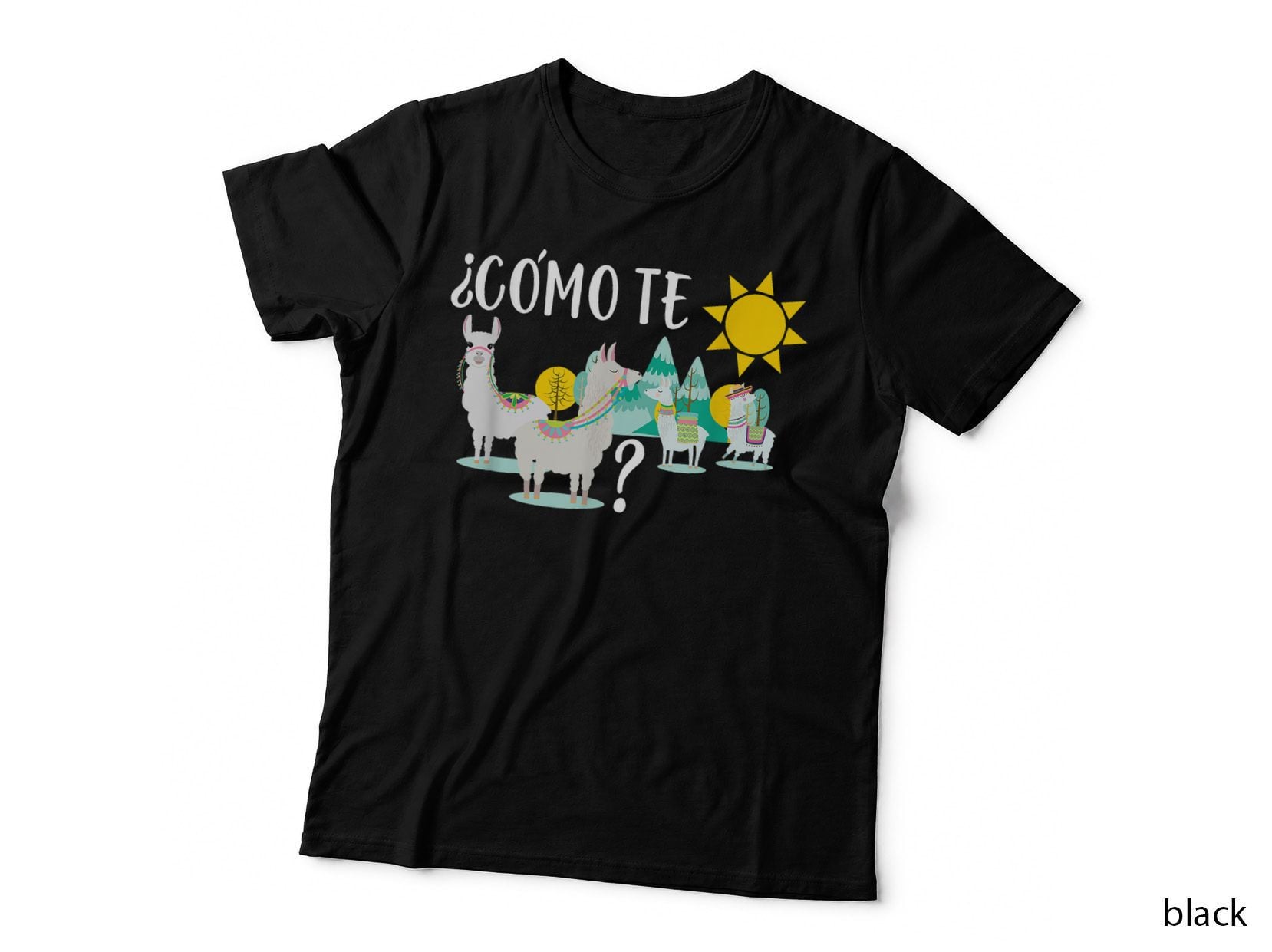 Women Llama Como Te Llamas Funny Spanish Teacher Gift T-Shirt