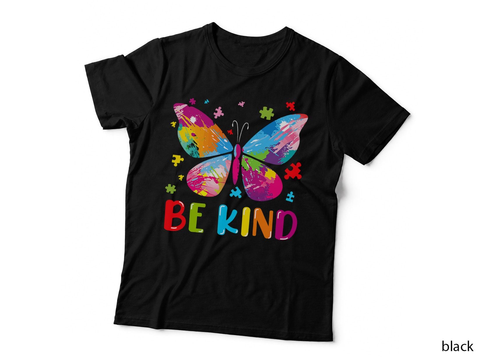 Autism Awareness Kindness Butterfly Be Kind Teacher Women T-Shirt