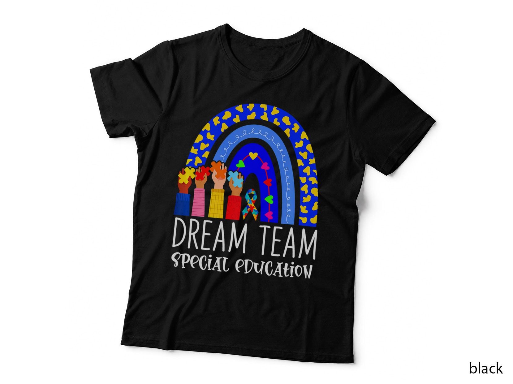 Autism Teacher Dream Team Special Education Rainbow ECSE T-Shirt
