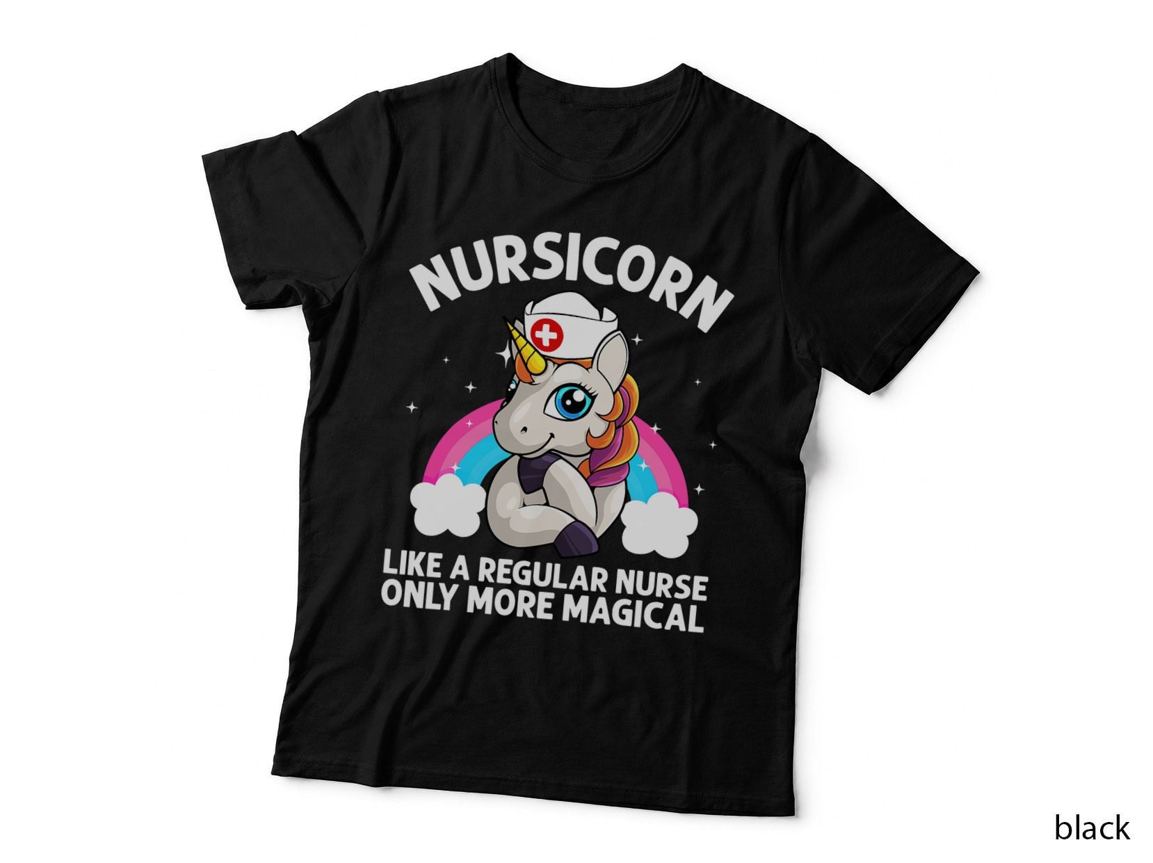 Cool Nurse for Men Women Unicorn Medical Nurses RN Nursing T-Shirt