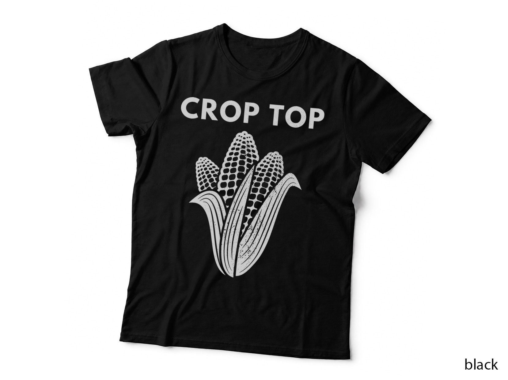 Crop Top Funny Vegetable Farming Vegetarian Farmer T-Shirt