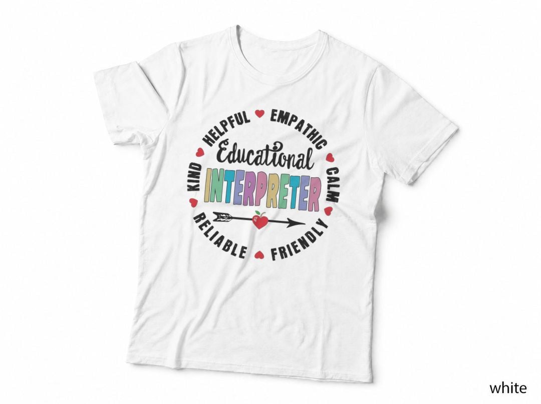 Educational Interpreter Squad School Translator ASL Teacher T-Shirt