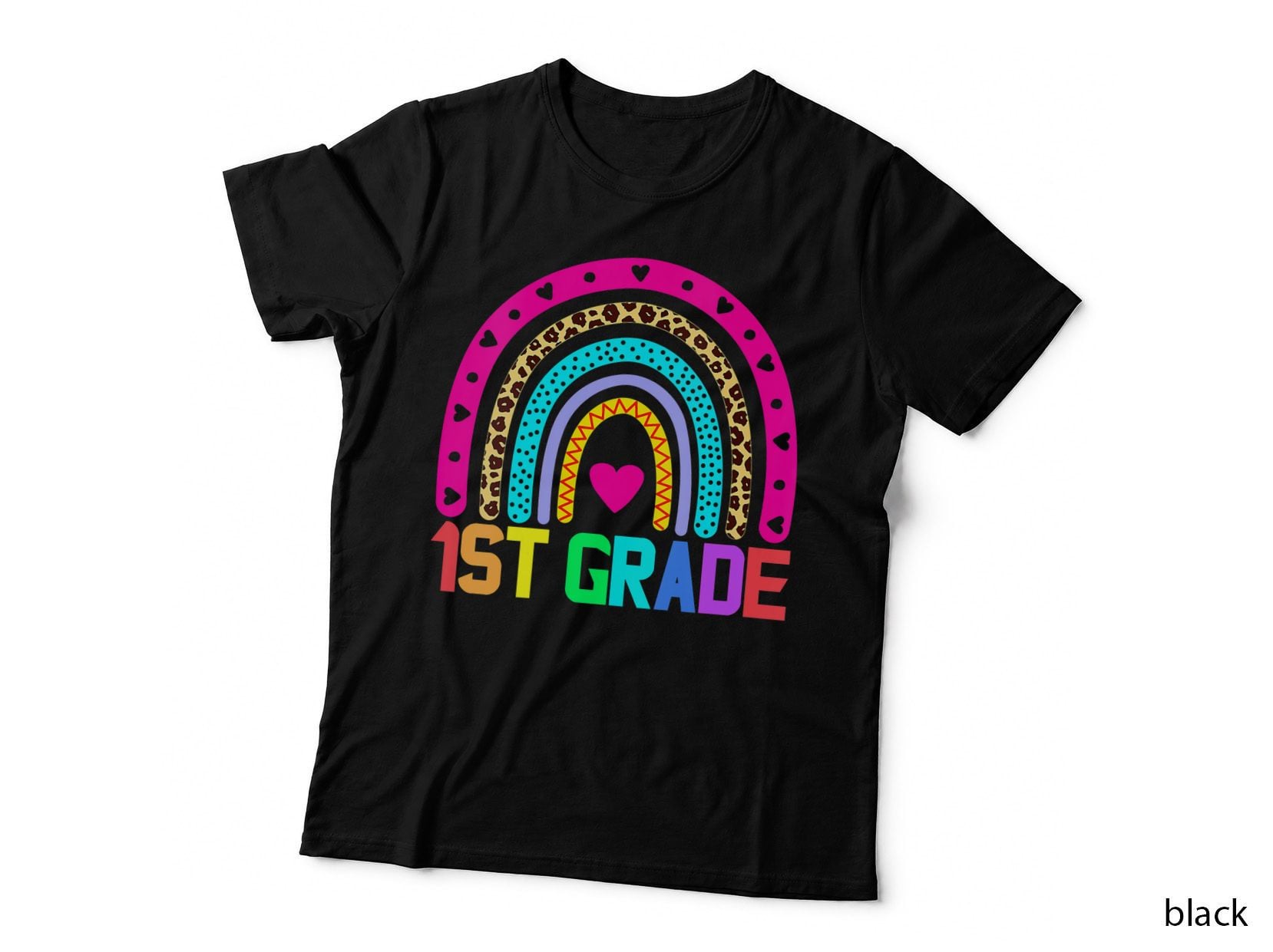 First Grade Rainbow Girls Boys Teacher Team 1st Squad T-Shirt