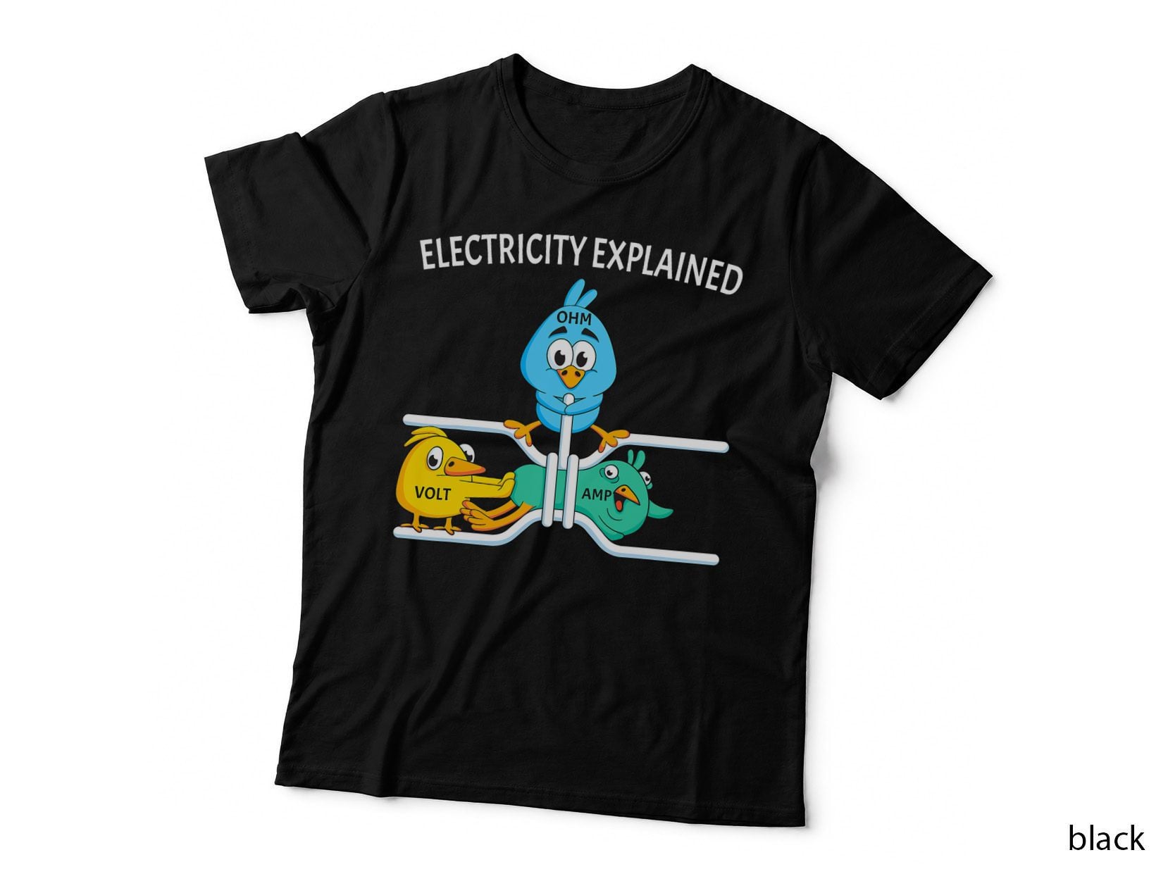 Funny Electrician for Men Women Electricity Engineer Nerd T-Shirt