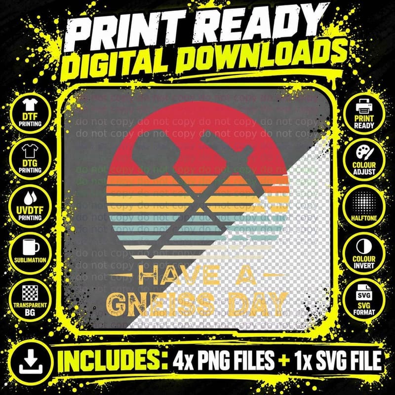 Geology Pun Geologist Gneiss Day Funny Earth Science Png SVG Digital Bundle