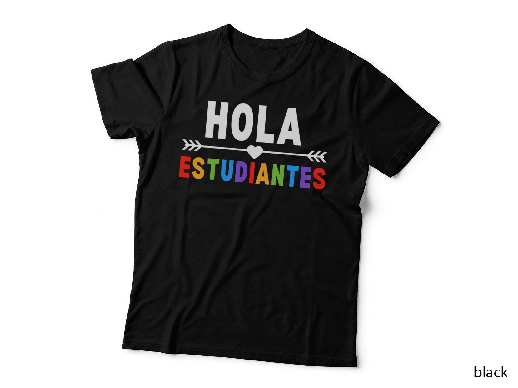 Hola Estudiantes, Maestra Back to School Spanish Teacher T-Shirt