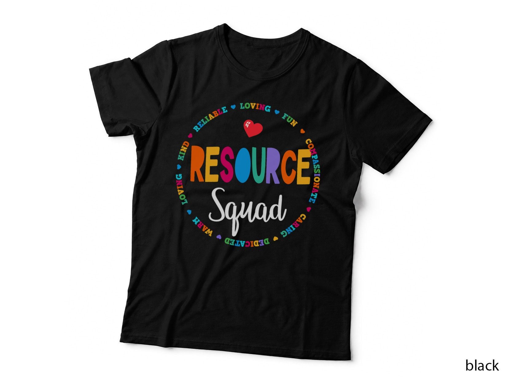 Matching Resource Squad Teacher Love Teach Inspire Team Crew T-Shirt