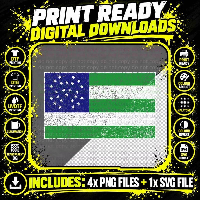 NYPD New York Police Department Flag T-Shirt Png SVG Digital Bundle