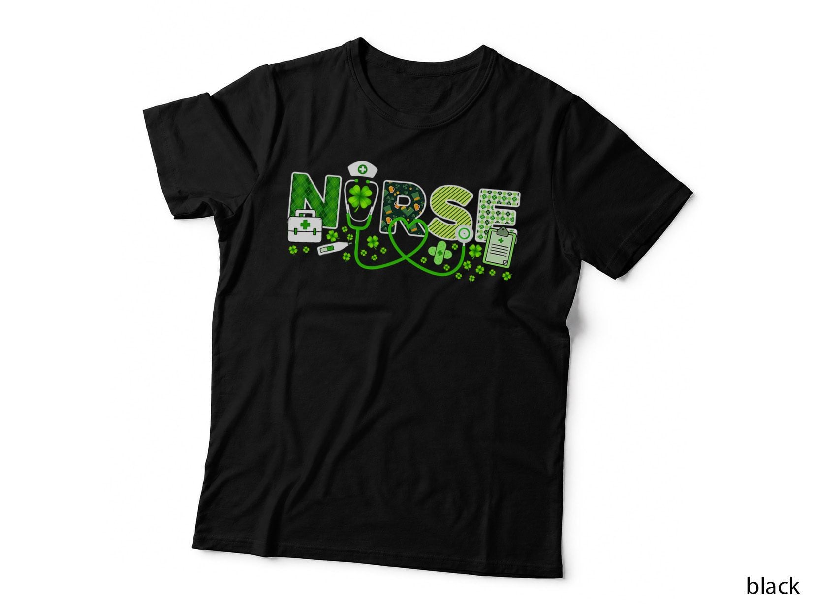 Plaid Nurse Happy Saint Patricks Day Irish Culture T-Shirt