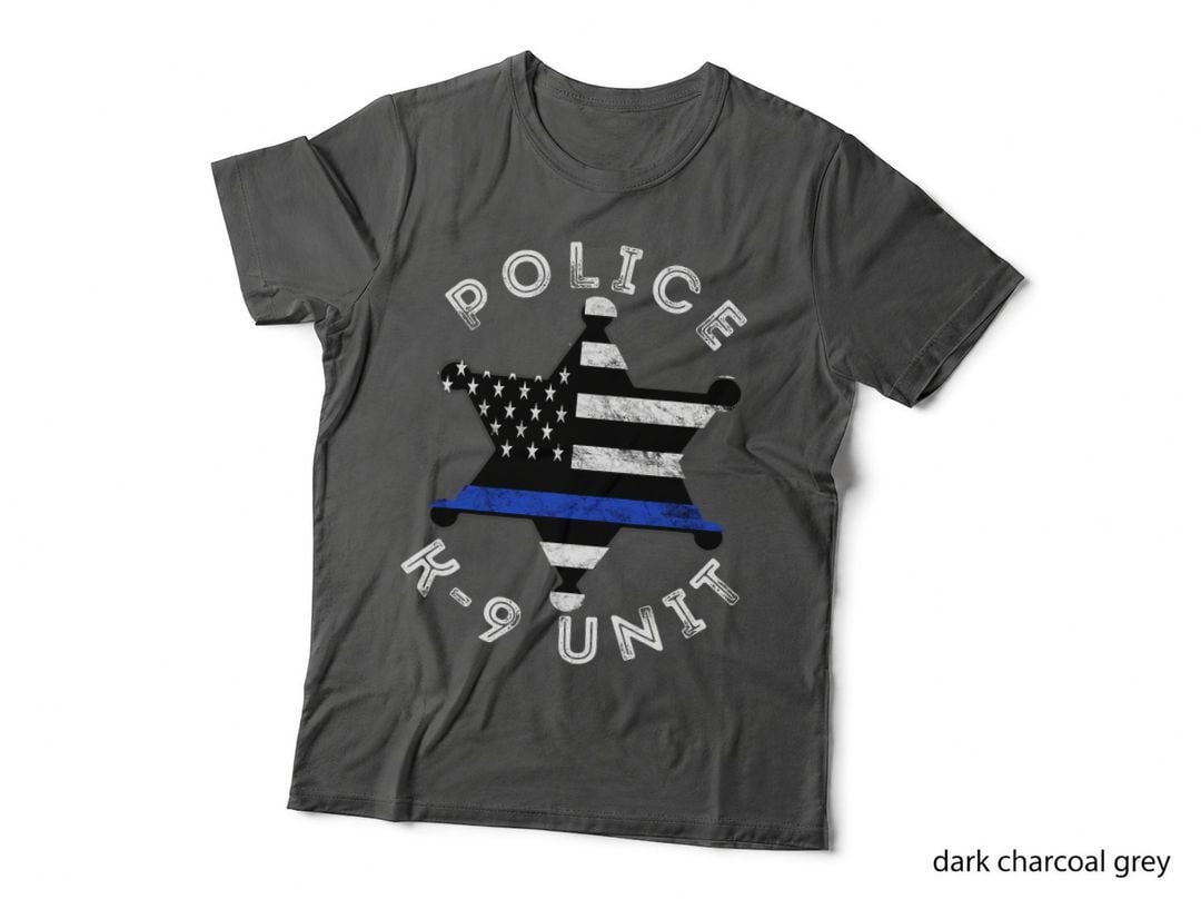 Police Officer Sheriff Policeman Retro Badge America K9 T-Shirt
