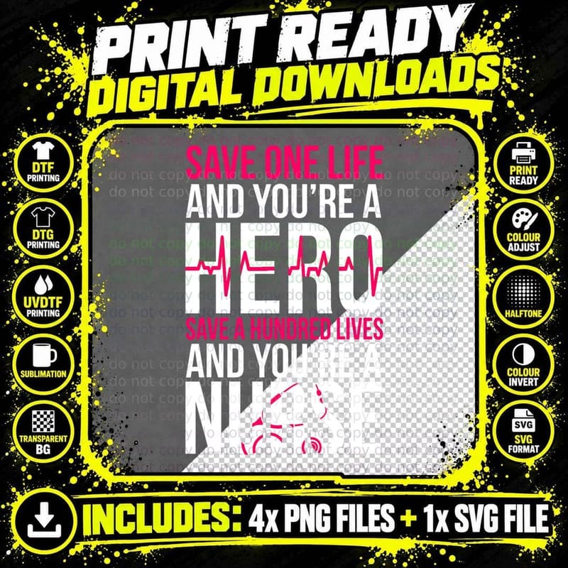 RN Nurse Practitioner Hero Quote Cool Nursing Graduate Png SVG Digital Bundle