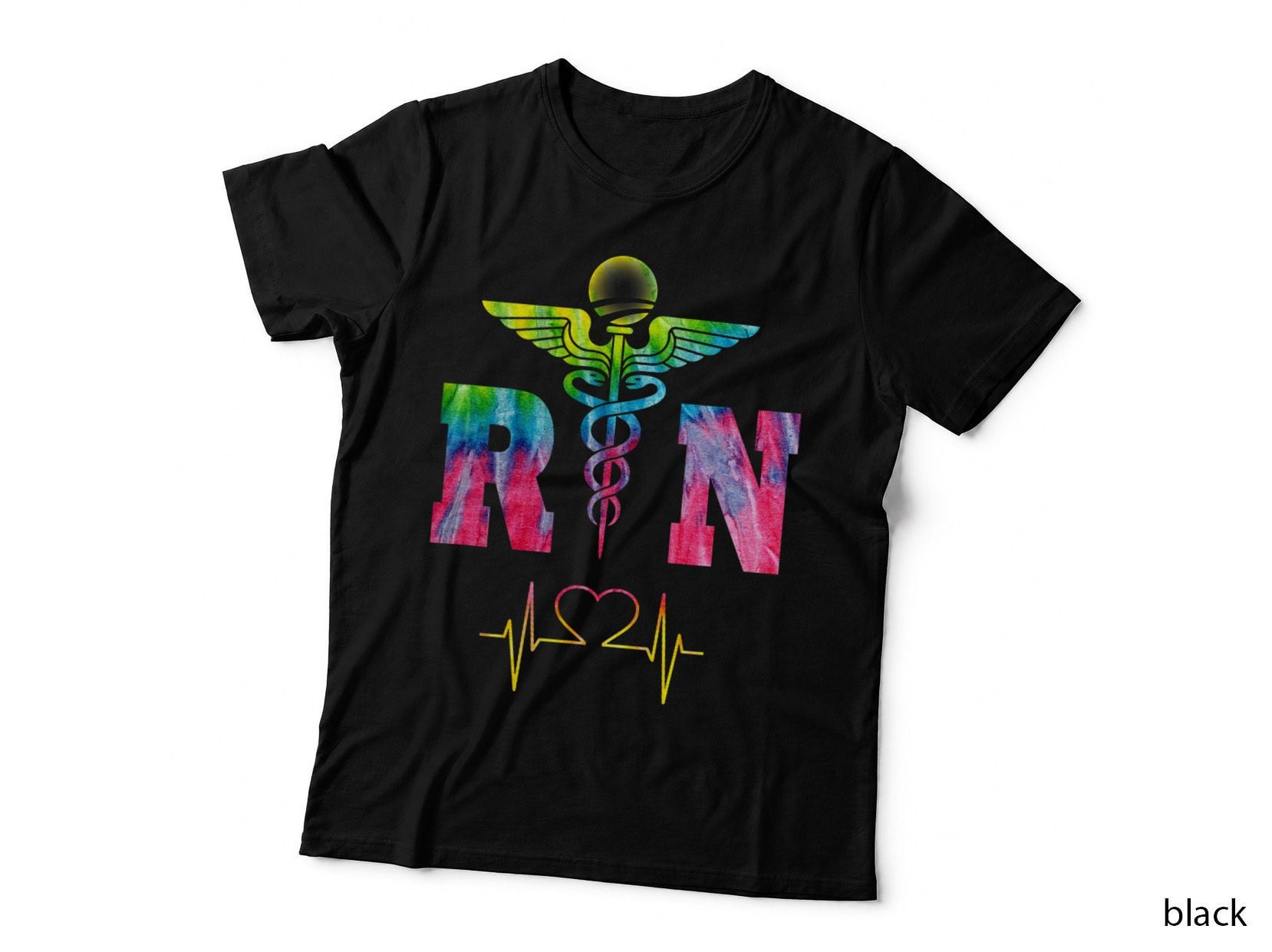 RN Registered Nurse, Health Professional Gift Shirt, Tie Dye T-Shirt