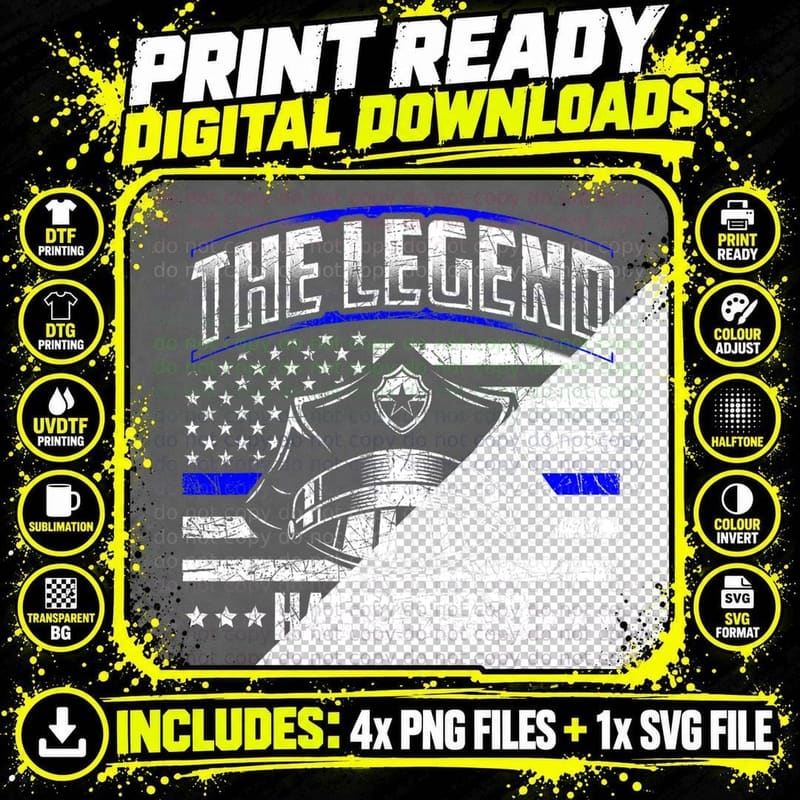 Retired Law Enforcement Police Officer Gifts Police Png SVG Digital Bundle