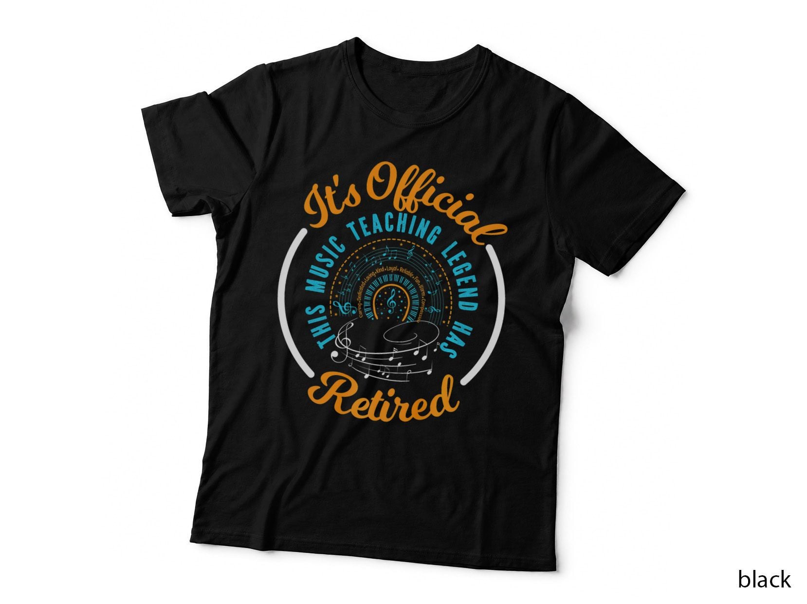 Retiring Music Teacher, Retirement Gift T-Shirt, Teacher Gifts Tee