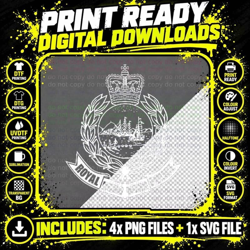 Royal Hong Kong Police T-Shirt Png SVG Digital Bundle