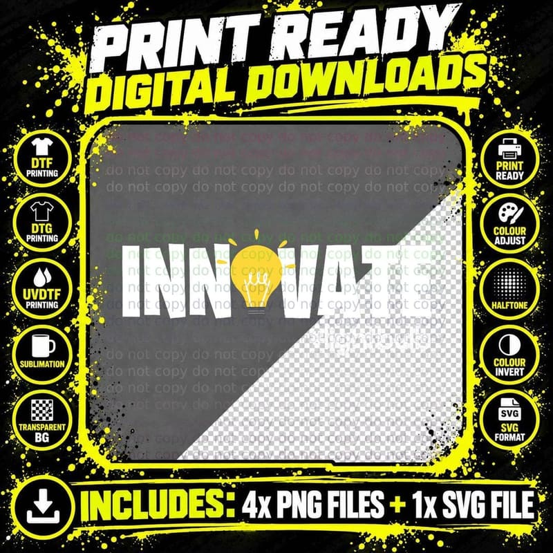 STEAM Teacher Back to School STEM Innovate Science Png SVG Digital Bundle