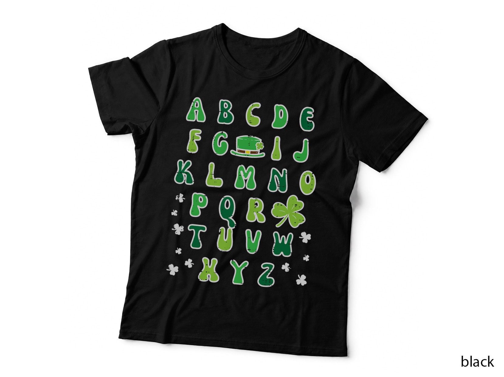 St Patricks Day ABC Alphabet Saint Pattys Paddys Teacher T-Shirt