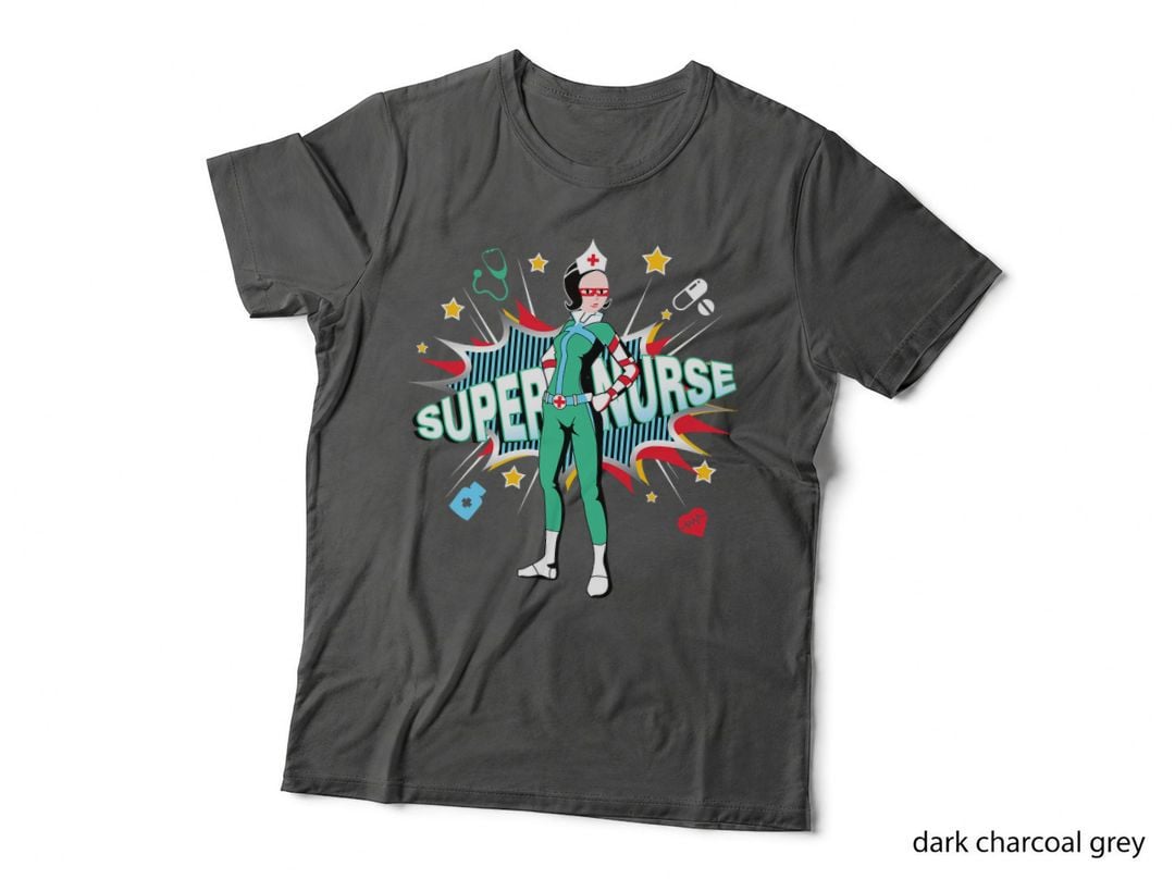 Super Nurse Shirt Best Superhero Funny RN Nurse T-Shirt