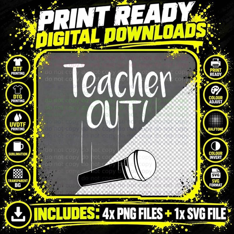 Teacher Retirement Humorous Quote Passionate Retire Png SVG Digital Bundle