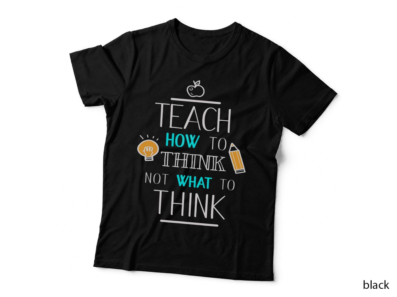 Teacher Teach Think Quotes Science with Sayings T-Shirt