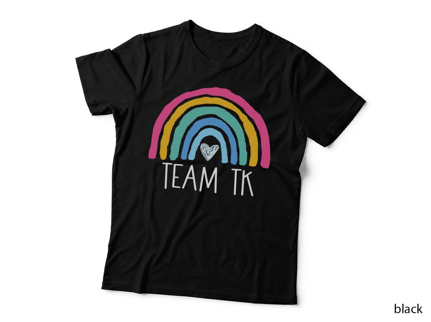 Team TK Rainbow Back to School Transitional Kinder Teacher T-Shirt