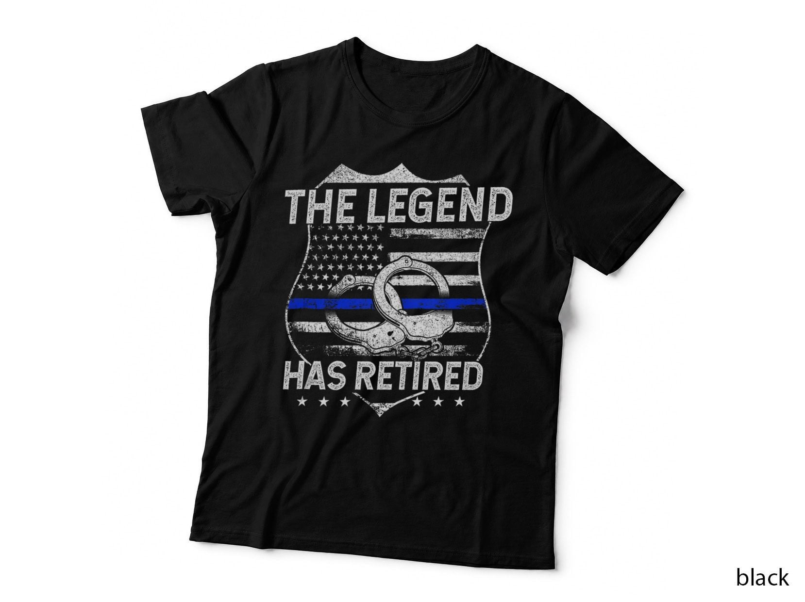The Legend Has Retired Police Officer Retirement T-Shirt, Law Enforcement Tee
