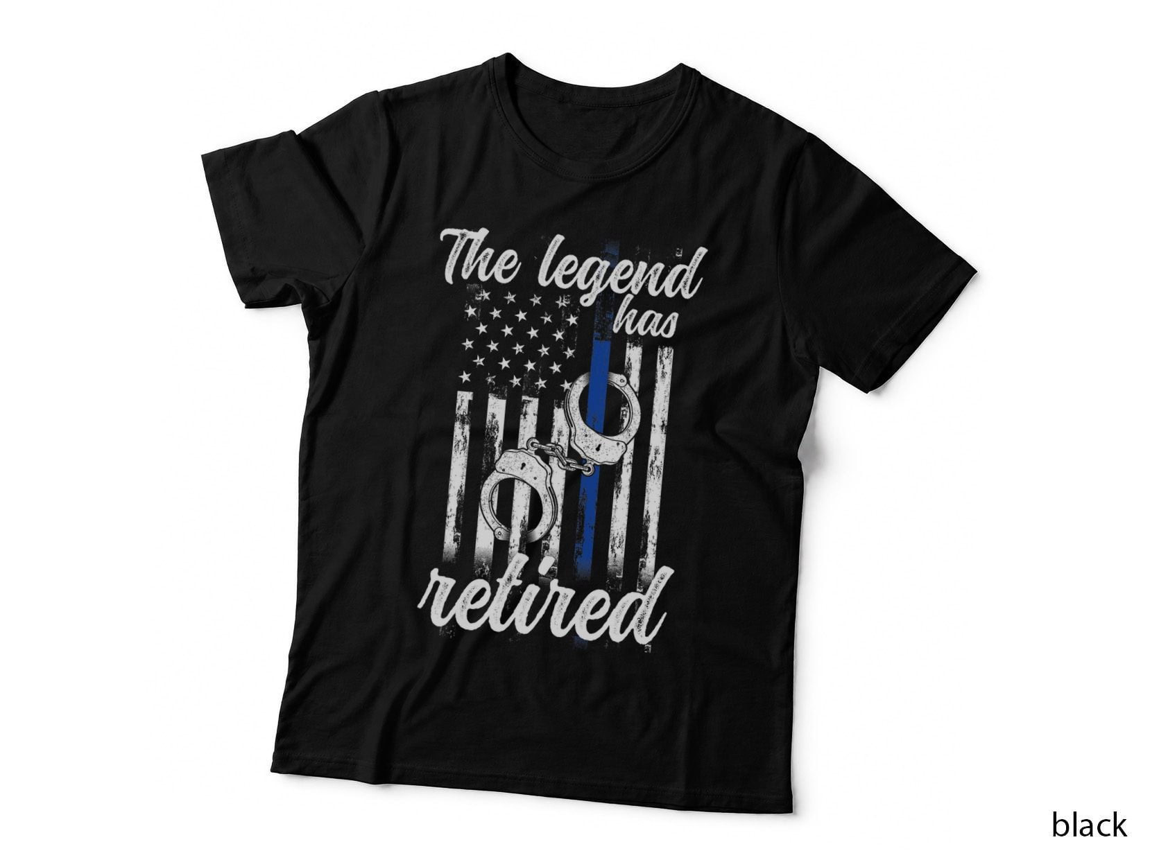 The Legend Has Retired Police Officer Retirement Vintage T-Shirt
