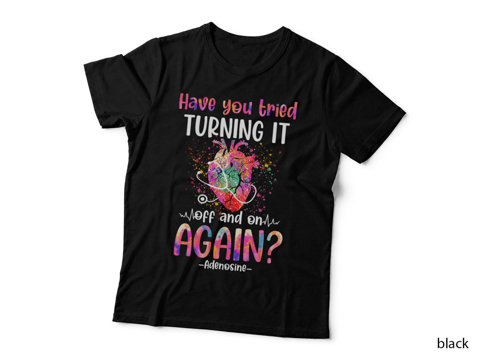Tie Dye Cardiac Nurse Life LVAD CVICU Registered Nurses Week T-Shirt