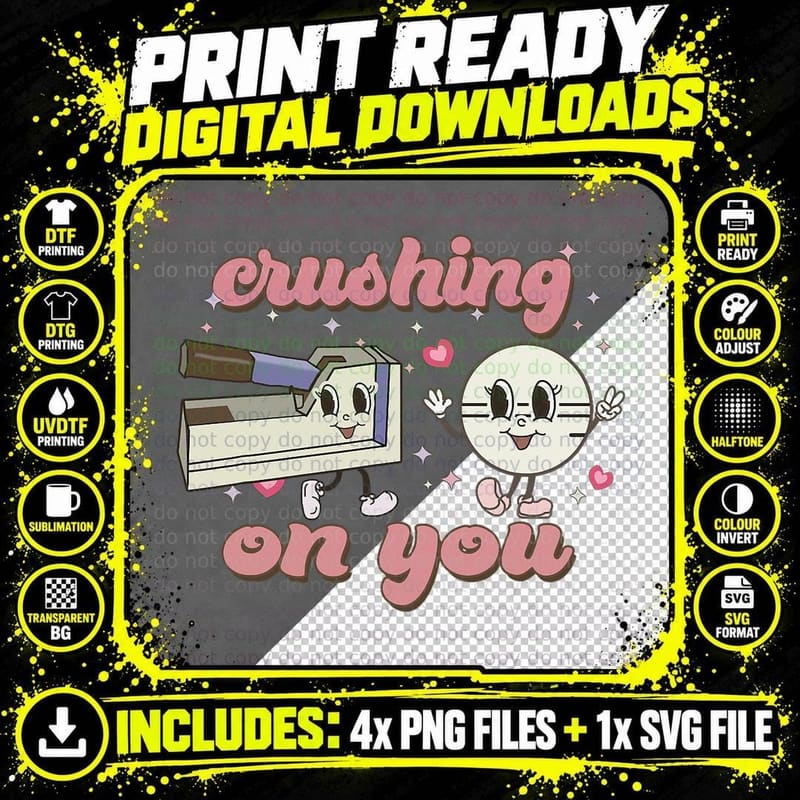 Valentines Day Nurse Crushing on You Peds PICU Rn Aid RN Png SVG Digital Bundle