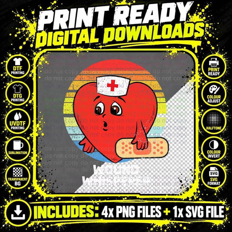 Wound Whisperer Valentines Day Nurse RN LPN Nursing Png SVG Digital Bundle