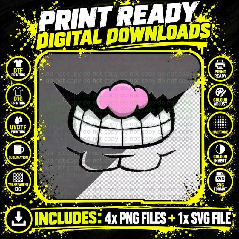 Bad Plumber Mask T-Shirt Png SVG Digital Bundle