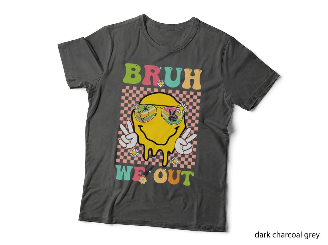 Bruh We Out Funny Last Day of School Teacher Boy Girl Summer T-Shirt