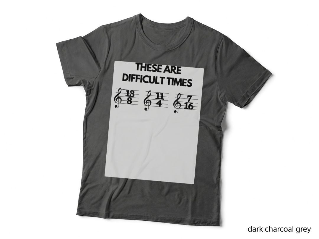 These Are Difficult Times Funny Musician Teacher Pun 1 T-Shirt