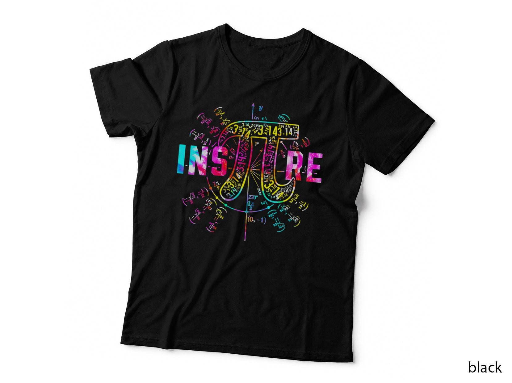Tie Dye Inspire Pi 3 14 Day Greek Symbol Math Teacher 3 14 T-Shirt