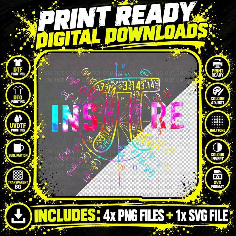 Tie Dye Inspire Pi 3 14 Day Greek Symbol Math Teacher 3 Png SVG Digital Bundle