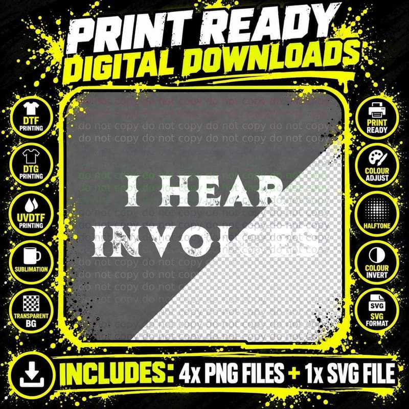 Accountant I Hear Invoices CPA Tax Season T-Shirt Png SVG Digital Bundle