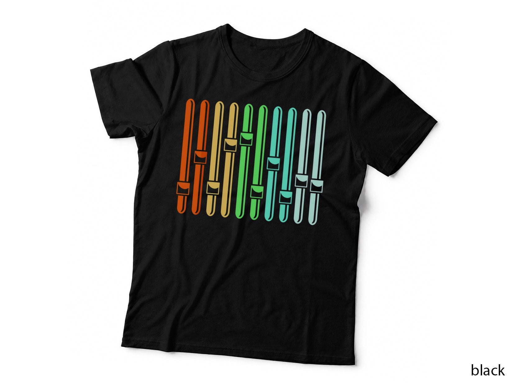 Colorful Audio Engineer Sound VU Meter T-Shirt