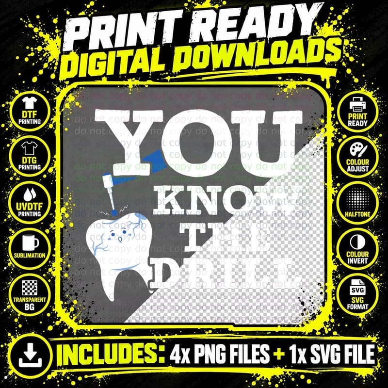Dentistry Dentist Teeth Dental Hygienist Tooth Doctor Png SVG Digital Bundle