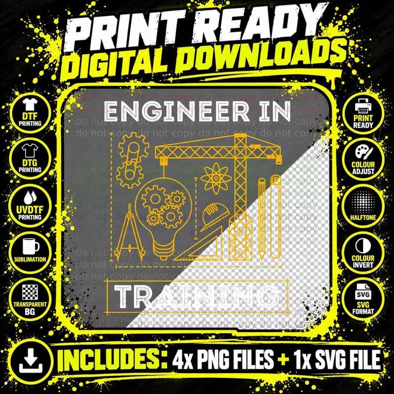 Engineer in Training Future Engineer Holding Engineering Png SVG Digital Bundle
