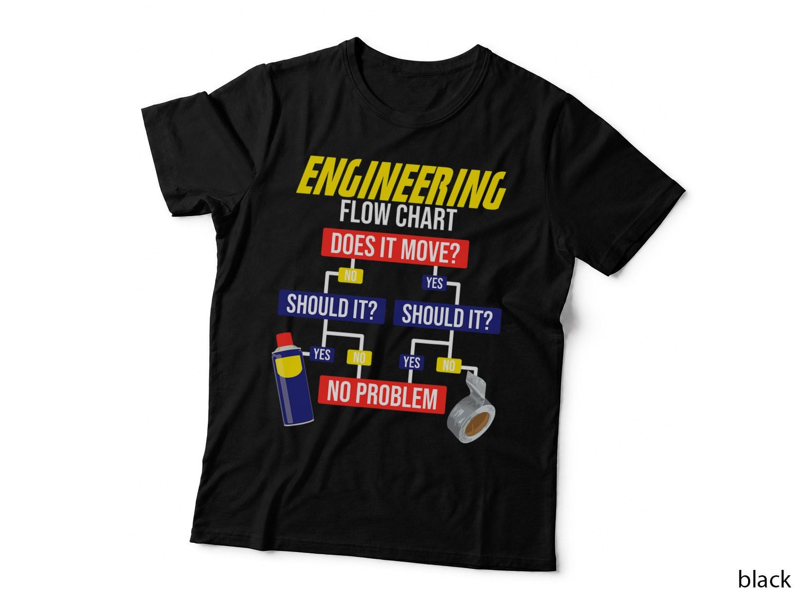 Engineering Flow Chart Chemical Engineer T-Shirt