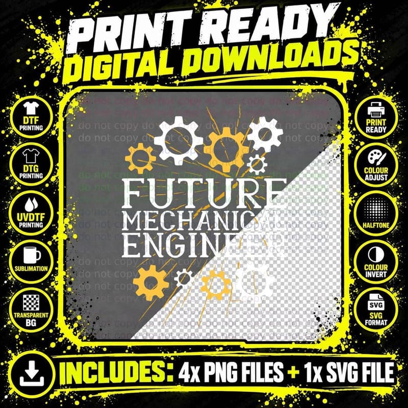 Future Mechanical Engineer, Mechanical Engineer Men Png SVG Digital Bundle