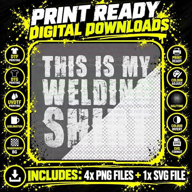 This Is My Welding Shirt Welder T-Shirt Png SVG Digital Bundle