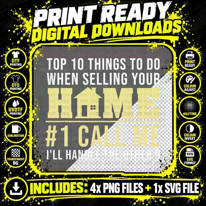 Cool Real Estate Agent Art Men Women Home Realtor Broker Png SVG Digital Bundle